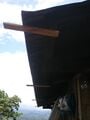 Fig. 7e: Wood supports for gutters
