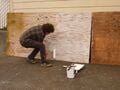 Waterproofing plywood to protect the siding from the elements