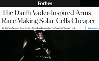 The Darth Vader-Inspired Arms Race Making Solar Cells Cheaper