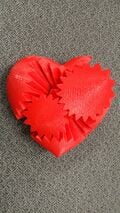 Fig 21:Three Heart Gears from http://www.thingiverse.com/thing:243278.