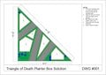 AutoCAD design of the landscaping for Triangle of Death.]]