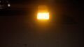 Visibility test at night. The trailer is positioned as if a driver was following it.