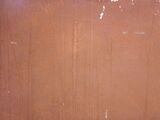 Flour Paint in Gallery, streaking from water damage
