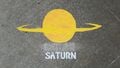 Saturn, the second largest, gaseous planet in the Solar System. Saturn also has the largest rings in the Solar System.