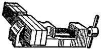 Fig. 10 - The tooImaker's vise is used for small, delicate work that would be damaged if placed in one of the heavier types of vises.