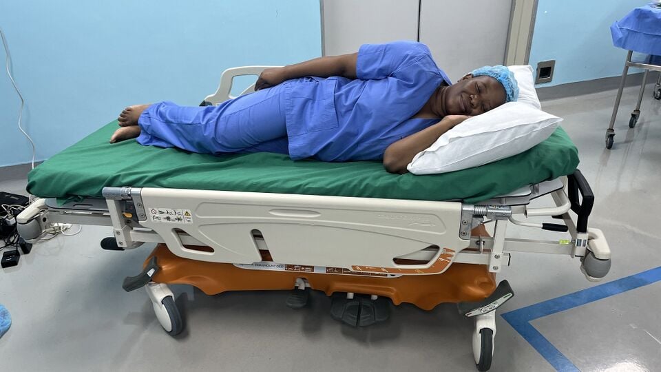 Stretcher or operating table, view 2