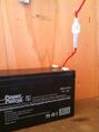 Step 4: From the charge controller to the battery.