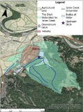 Figure 1-1: Jane’s Creek Ditch Watershed (ArcMap 2022, Humboldt County Web GIS 2022, Model My Watershed 2022, StreamStats 2022).