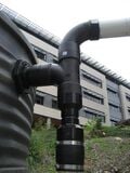Fig 5: this is the piping that the ball will fill into, then divert to the large tank