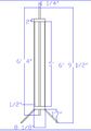 Figure 3: AutoCad drawing of WindPod tower.