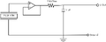 Figure 2: Elementary circuit design for PVDF pressure sensor