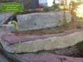 Fig 3a: Cal Poly Humboldt CCAT EarthBag Terrace Garden Improper Mix Wall Section 1 (left side)
