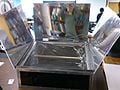 The Solar Swing Solar oven for a school reaching 200°F in 30 minutes