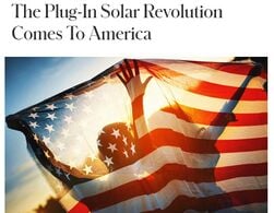 The Plug-In Solar Revolution Comes To America