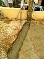 Front wall foundation