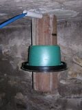 Detail showing movable lid to remove and install the barrel.