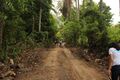 Camino para llegar al tanque de distribución de agua, Comunidad El Zonte, Chiltiupán (PNUD / TECHO El Salvador, 2021).