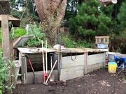 This is the front of the current compost system at CCAT.