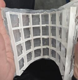 Figure 5: Flexible grid buckling under sharper bends.