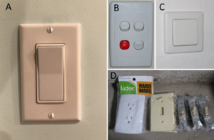 Image of light switches from around the world.