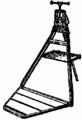 fig. 9 - Pipe vise mounted on a metal stand, which is collapsible, so that the vise can be moved easily from one job to another.