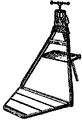 fig. 9 - Pipe vise mounted on a metal stand, which is collapsible, so that the vise can be moved easily from one job to another.