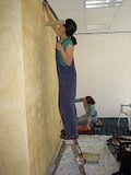 Sponging second coat