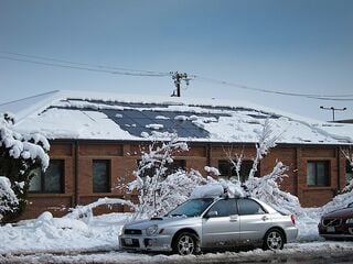 Prediction of energy effects on photovoltaic systems due to snowfall events