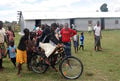 Tareto Maa bought 6 "Buffalo bikes" which are taylor-made for African roads. With these bikes the children can learn how to ride a bike, and travel to school. We also bought a trailer to transport goods and to take people to the hospital in emergencies. And we trained local staff in maintaining the bikes.