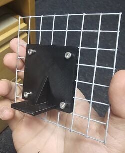 Figure 4: Prototype of the clamping style bracket being tested.