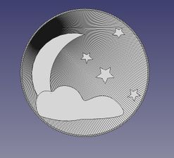 Cloudy Moon Screen Cover