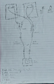 Early prototype of the wiring diagram that was to be implemented in the solar powered fan system constructed on Bayside Park Farm.