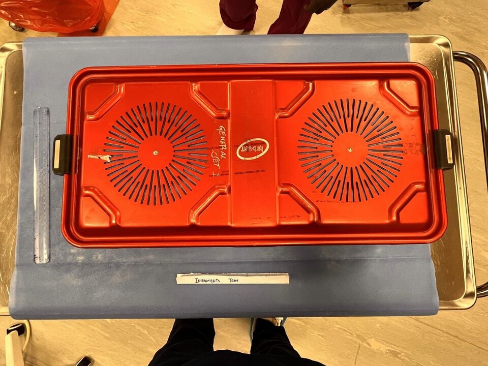 Instrument tray, view 2